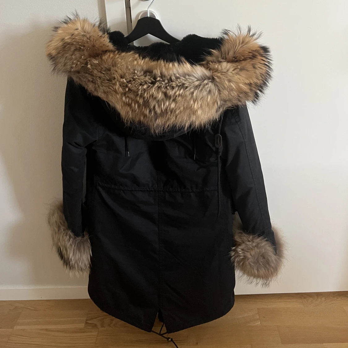 Äkta päls vinterjacka  - 90