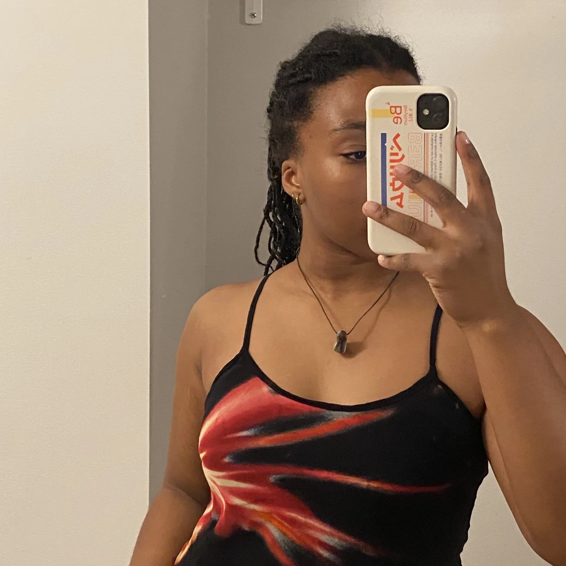 Klänning med fin tryck - 90