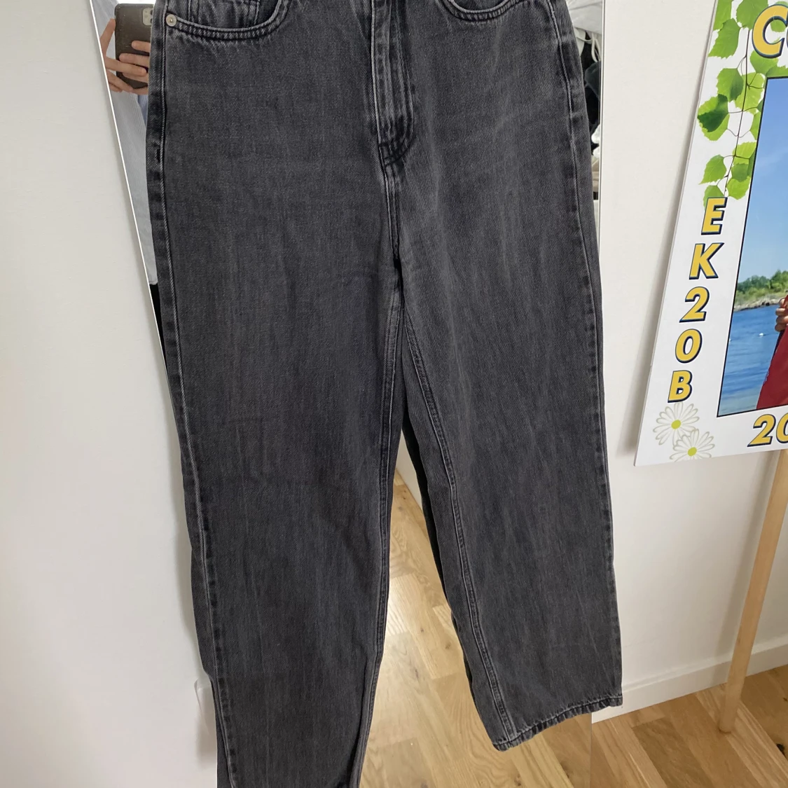 svart gråa jeans  - 90