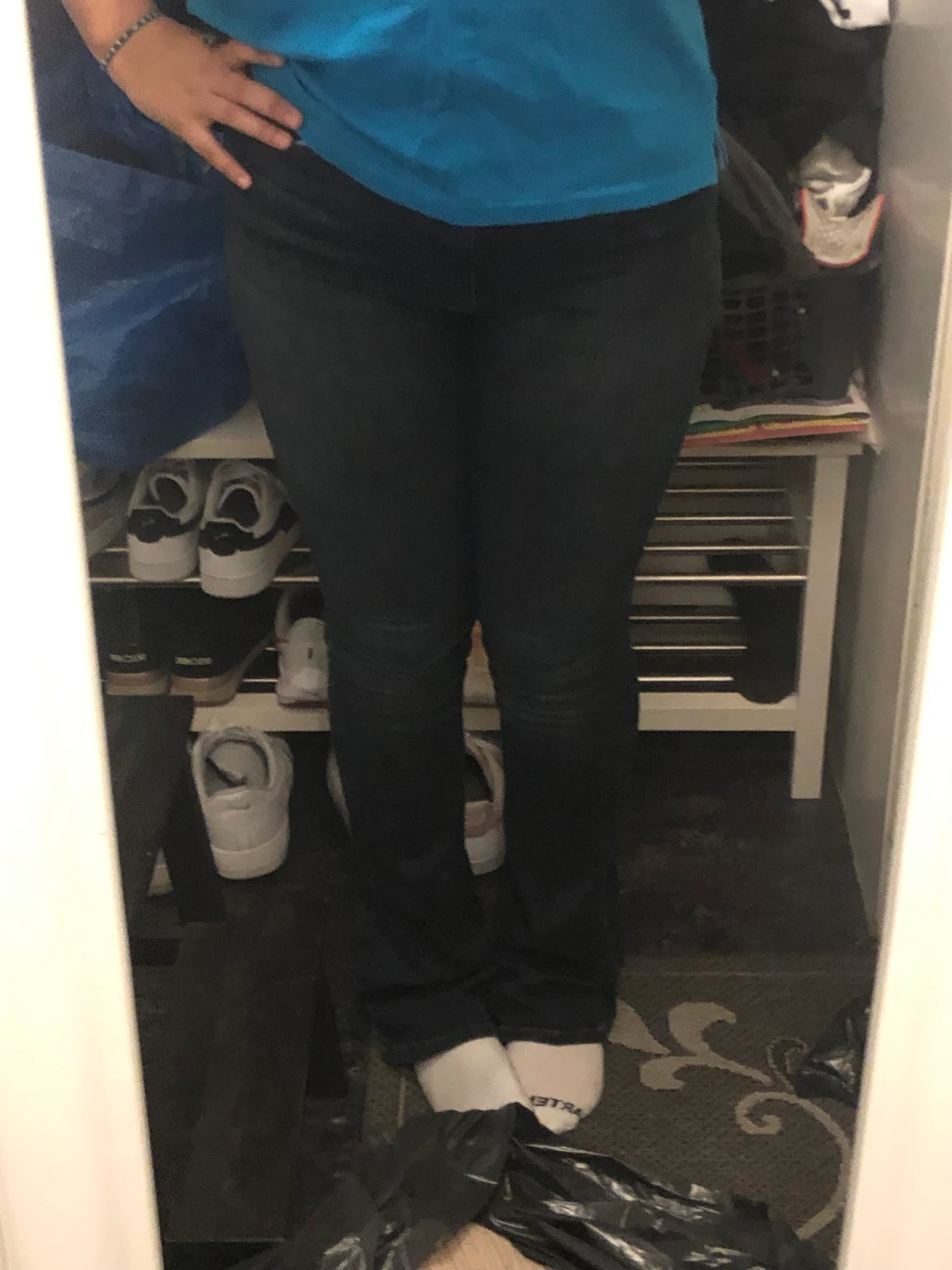 Mörkblå jeans - 90