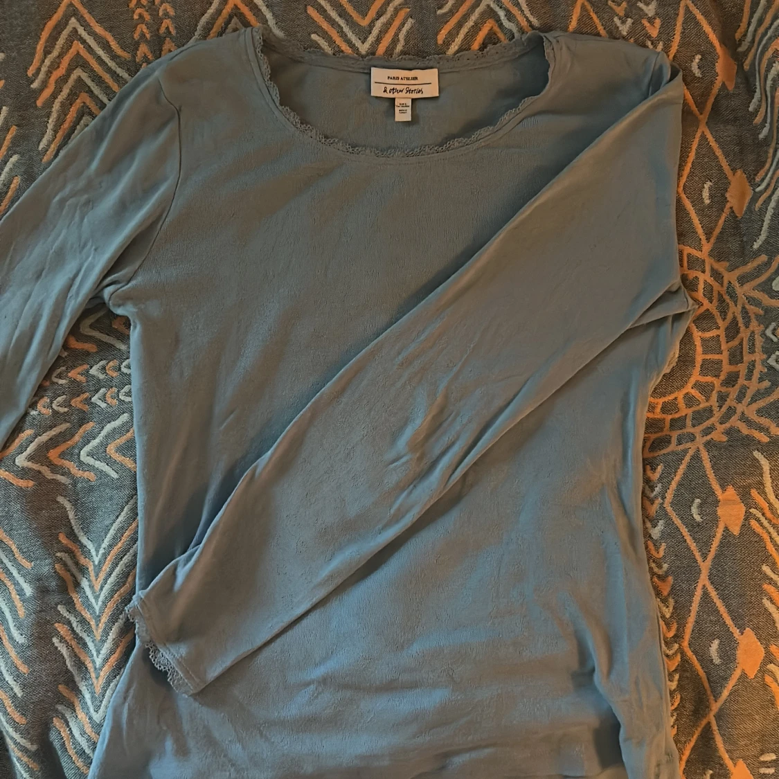 blå pointelletopp🎀