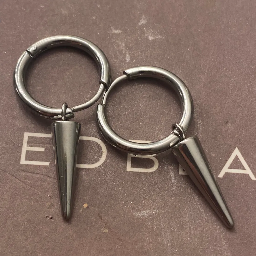 Jag säljer dessa örhängen från Edblad i rostfritt stål som endast är använda få tal gånger. Dom är i rostfritt stål och super populära 💘jag säljer dom pga att jag inte använder silver smycken längre men annars är dom super snygga .🥰. Accessoarer.