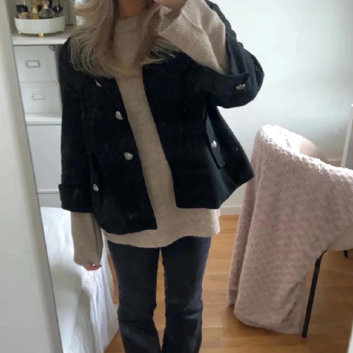 Trekvartsärmad kappa