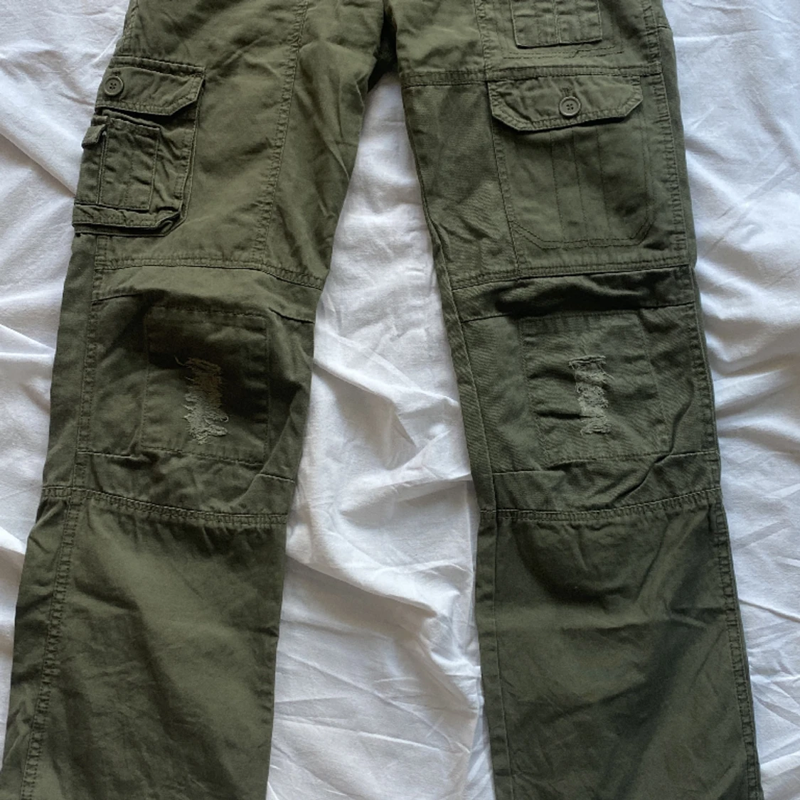 Low waist Cargo byxor