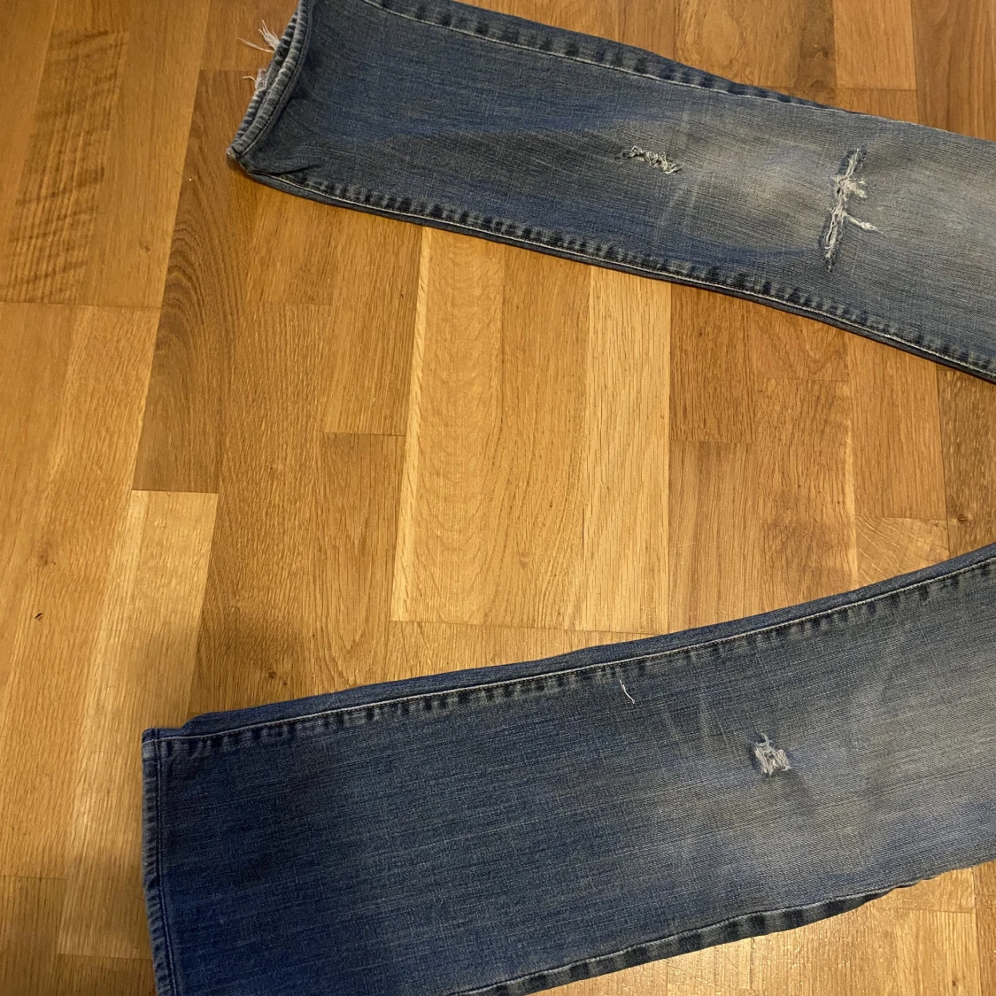 Lågmidjade 1/2 bootcut jeans - 90