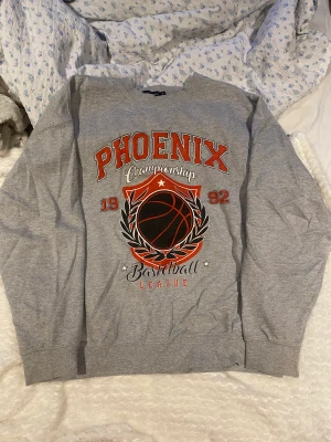 Grå vintage sweatshirt  - Säljer min fina vintage sweatshirt ifrån prettylittlething. Går inte att köpa längre på hemsidan och är i ett jättefint skick!