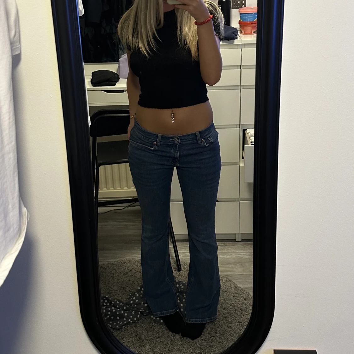 Lågmidjade jeans