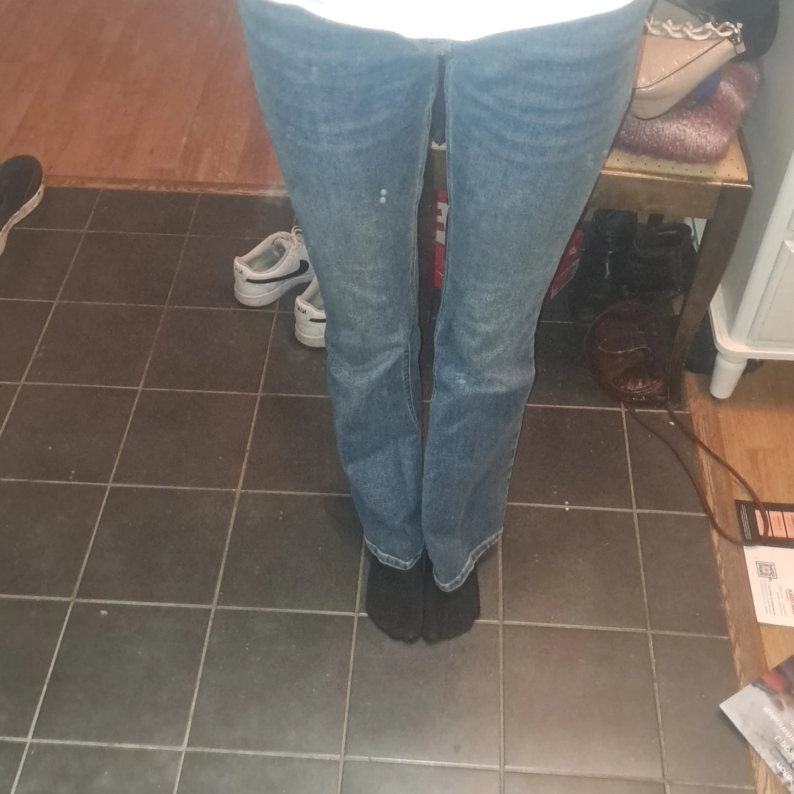 Blå ginatricot jeans - 90