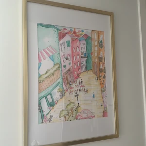 Konst - Guldram. Egengjort. Mått på förfrågan 