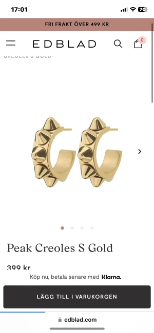 Edblad!! - Säljer mina Edblad smycken för att jag använder mer silver, har använt Max 5 gånger ringen är i storlek s (16,8mm), kan skicka mer bilder privat!❤️❤️