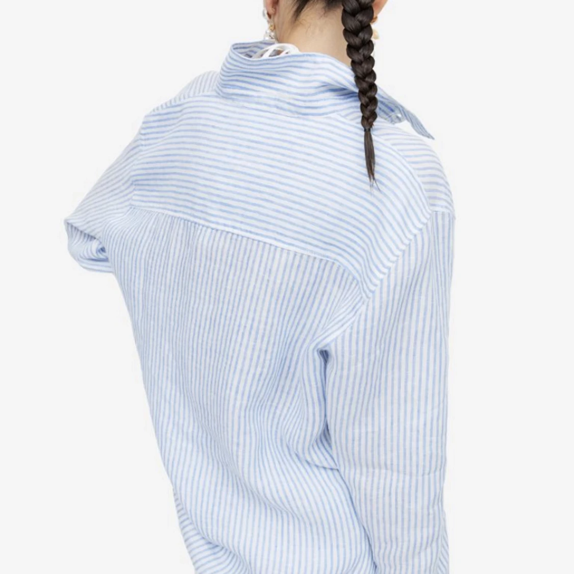 randig linneshorta - 90