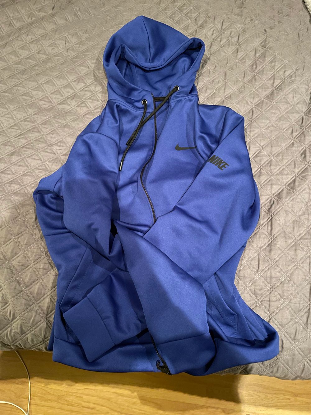 Blå Nike zip hoodie - Nike | Plick Second Hand