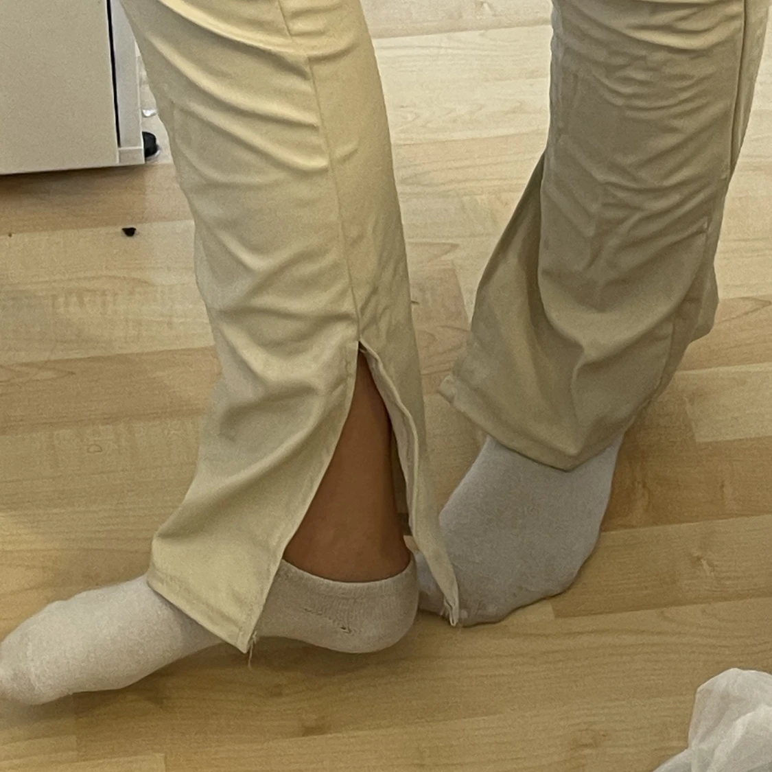 Skinnbyxor beigea - 91