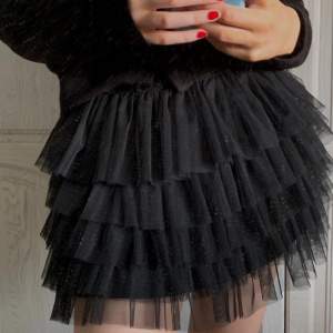En jätte snygg svart volang kjol från Zara.💕 köp gärna direkt.