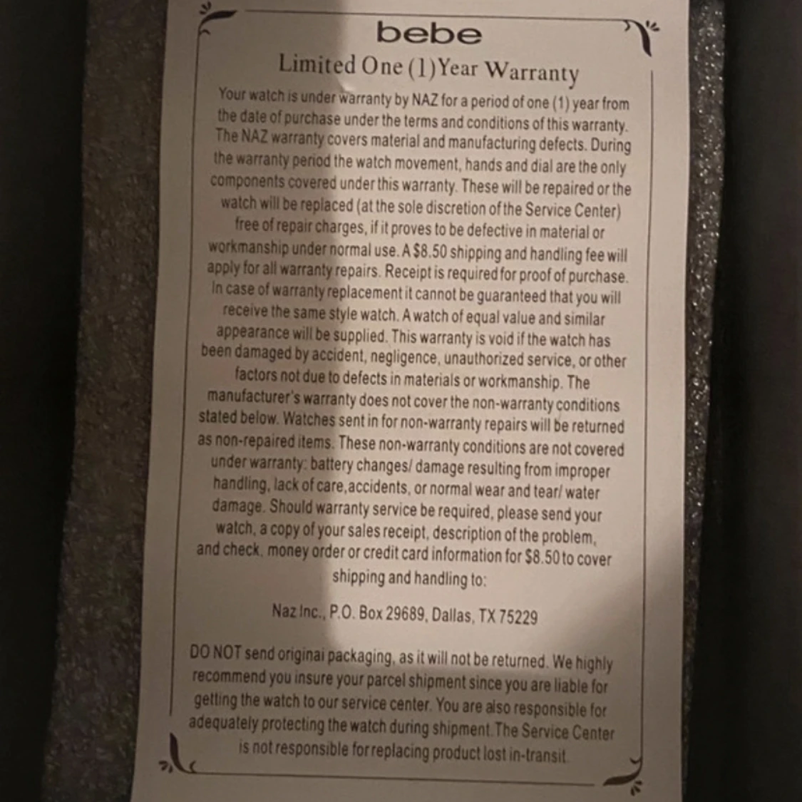 Äkta BEBE klocka - 91