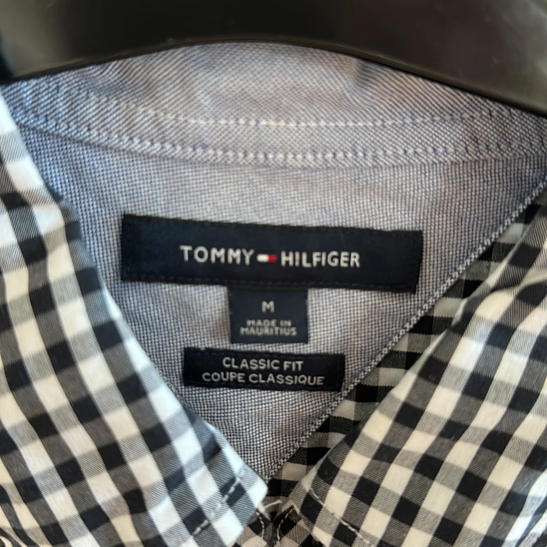 Rutig svartvit skjorta - 90