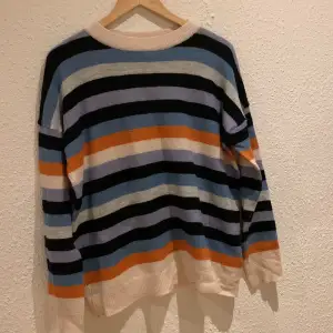 så fin stickad randig tröja  amisu knitwear strl xs