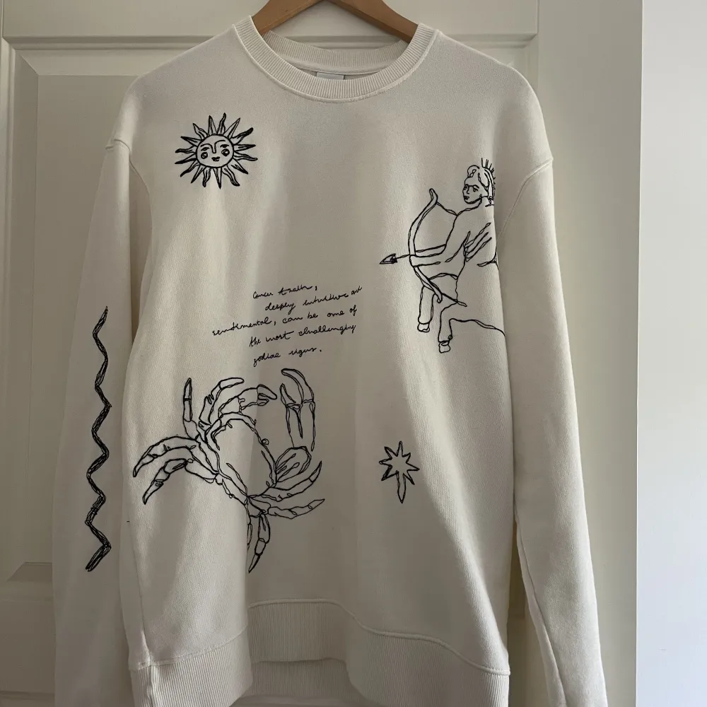 En sweatshirt från Zara storlek M, använd max två gånger.. Tröjor & Koftor.