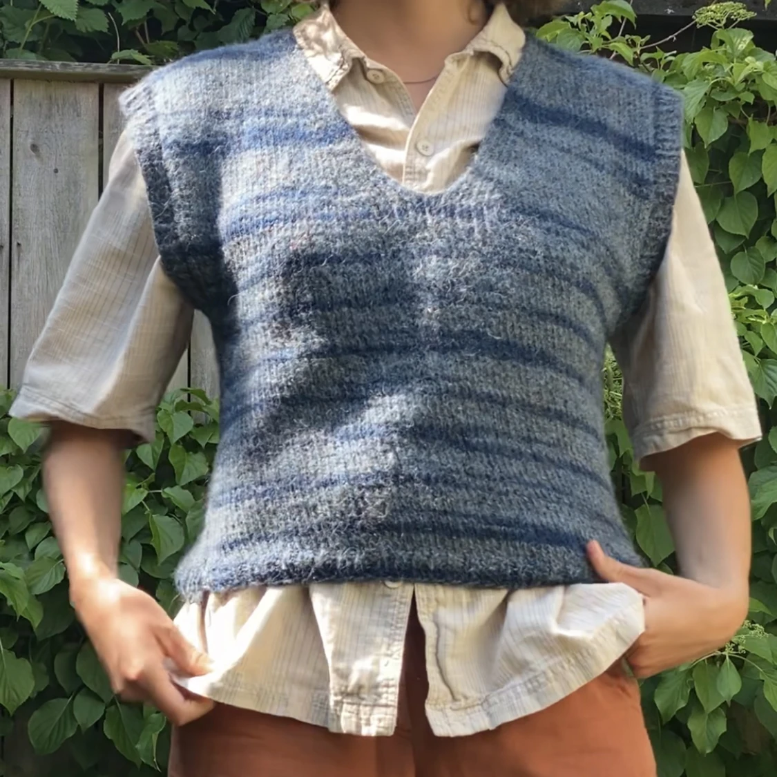 Vintage Slip-over väst  - 91