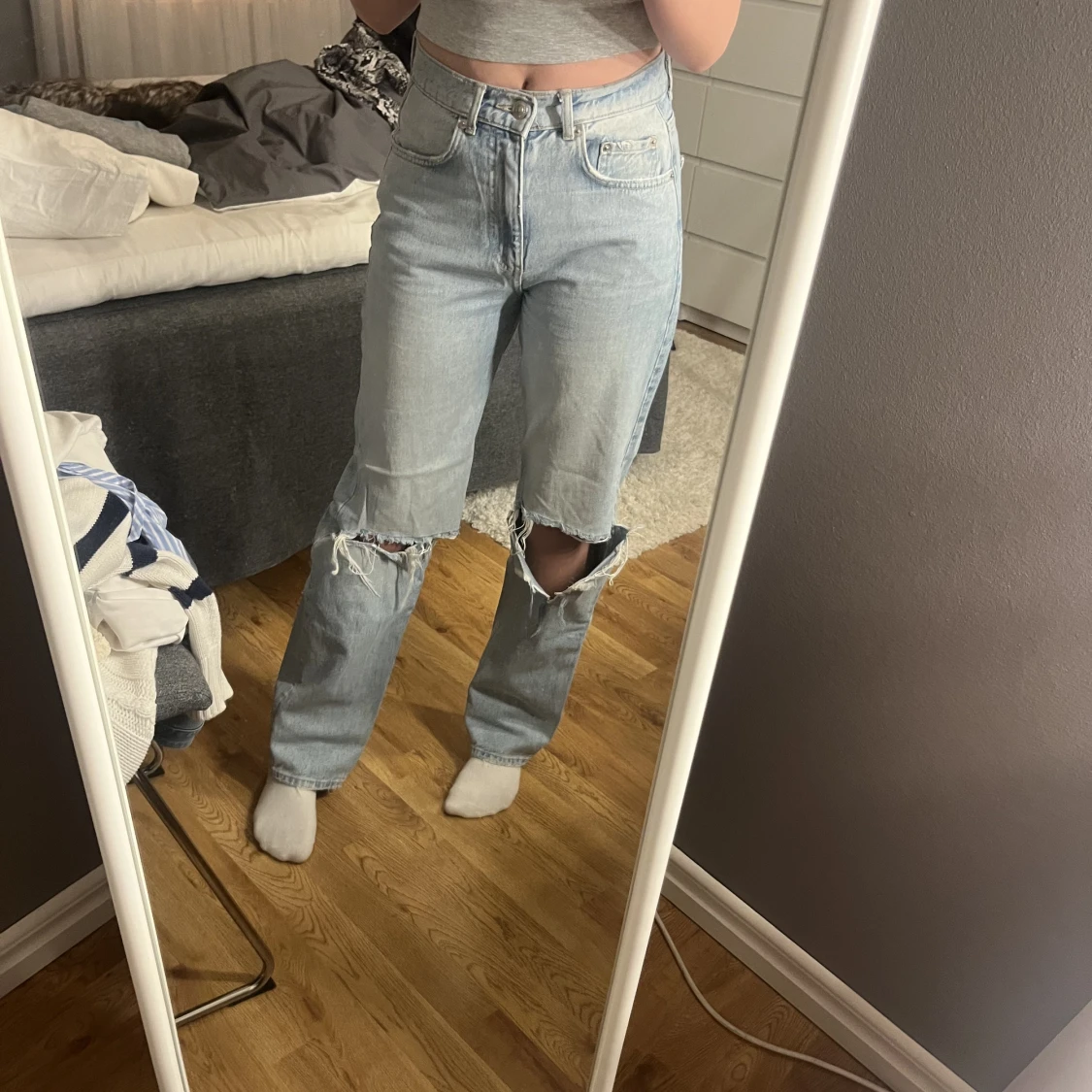 90s high waist jeans från gina - 90
