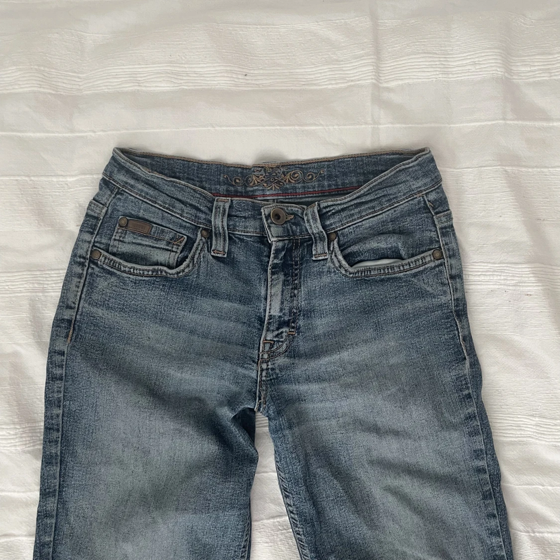 lågmidjade jeans - 90