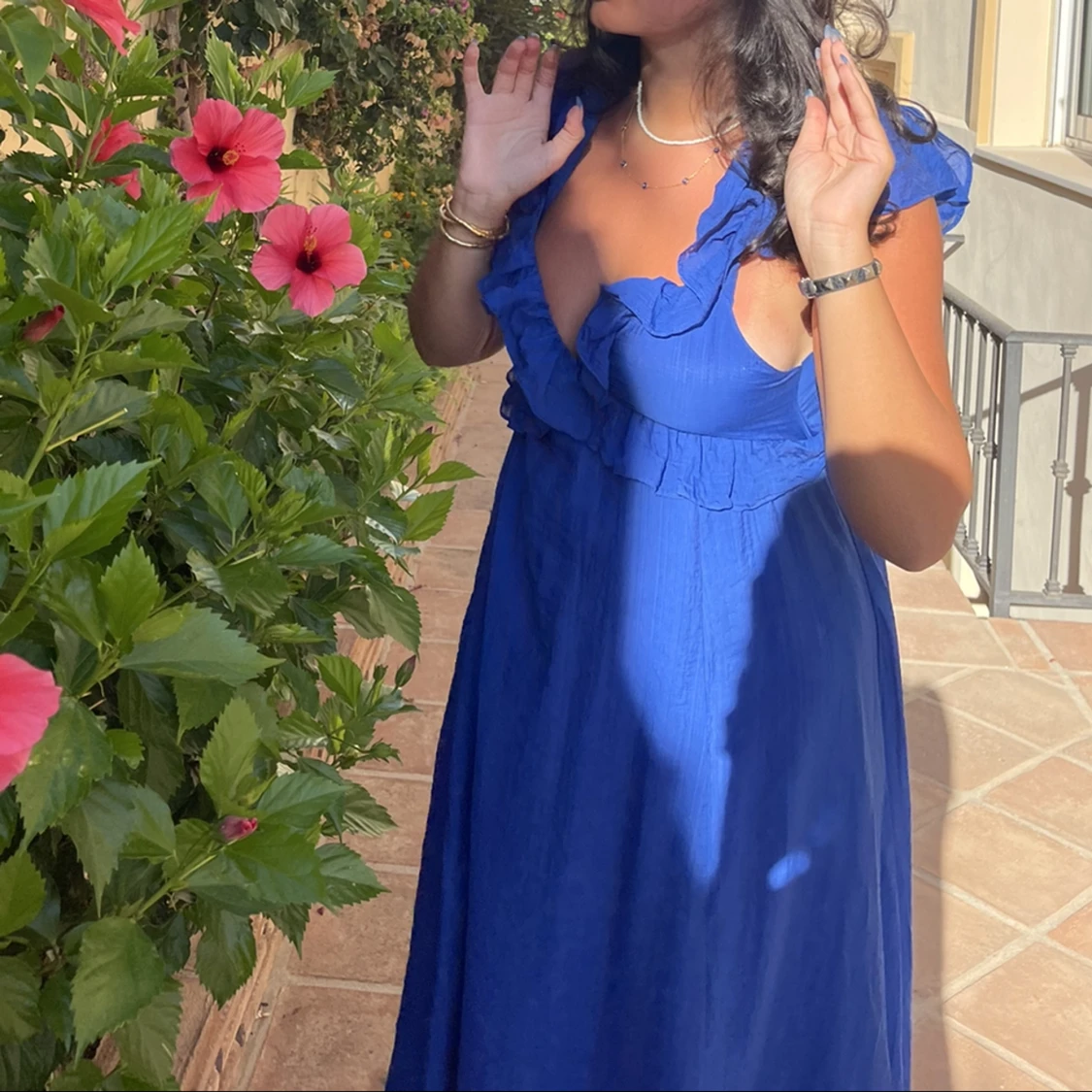 Blå klänning  - 91