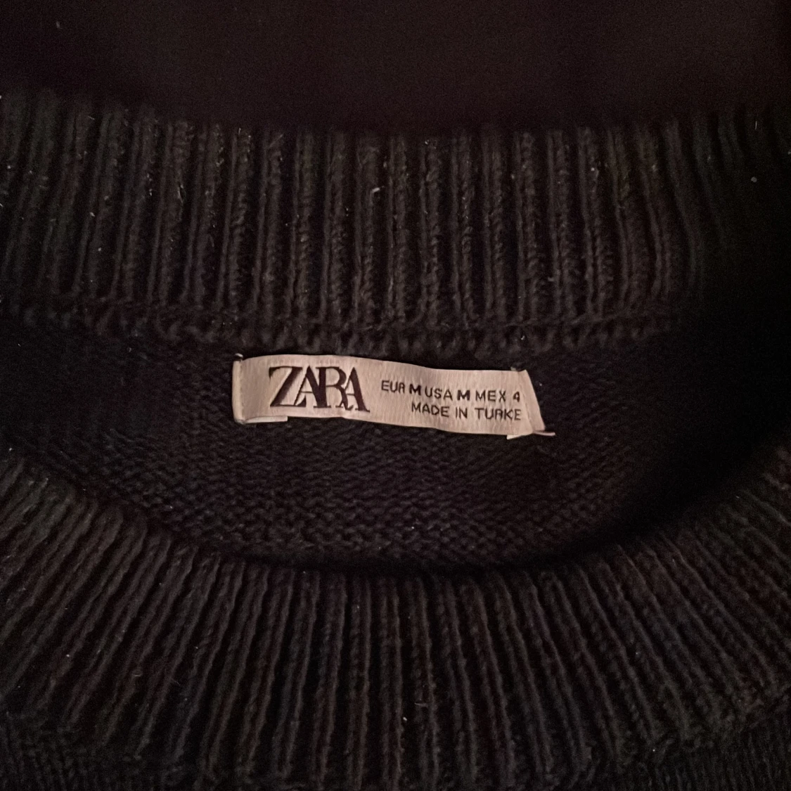 Zara crewneck stickad - 90