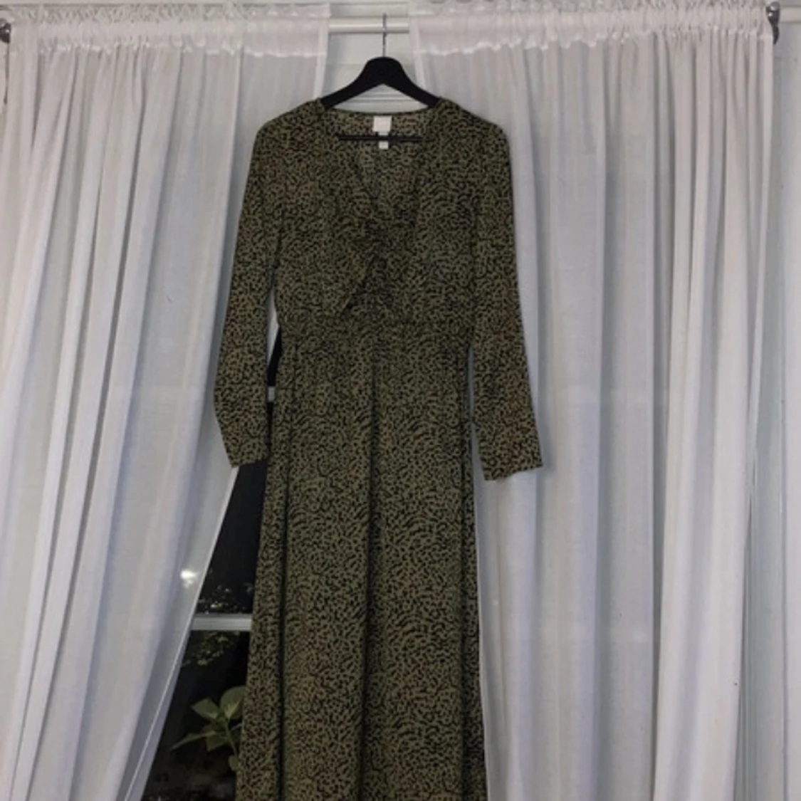 Lång grön klänning HM - 90