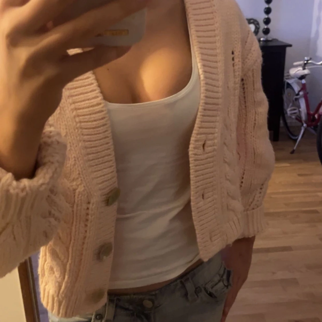 Ljusrosa kofta🩷 - 90