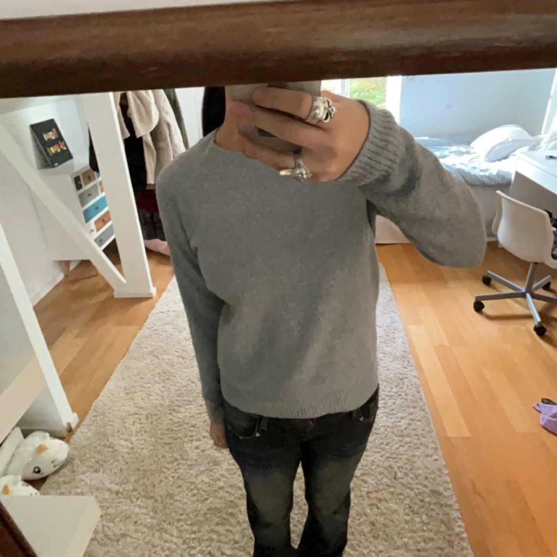 Stickad grå vero moda tröja