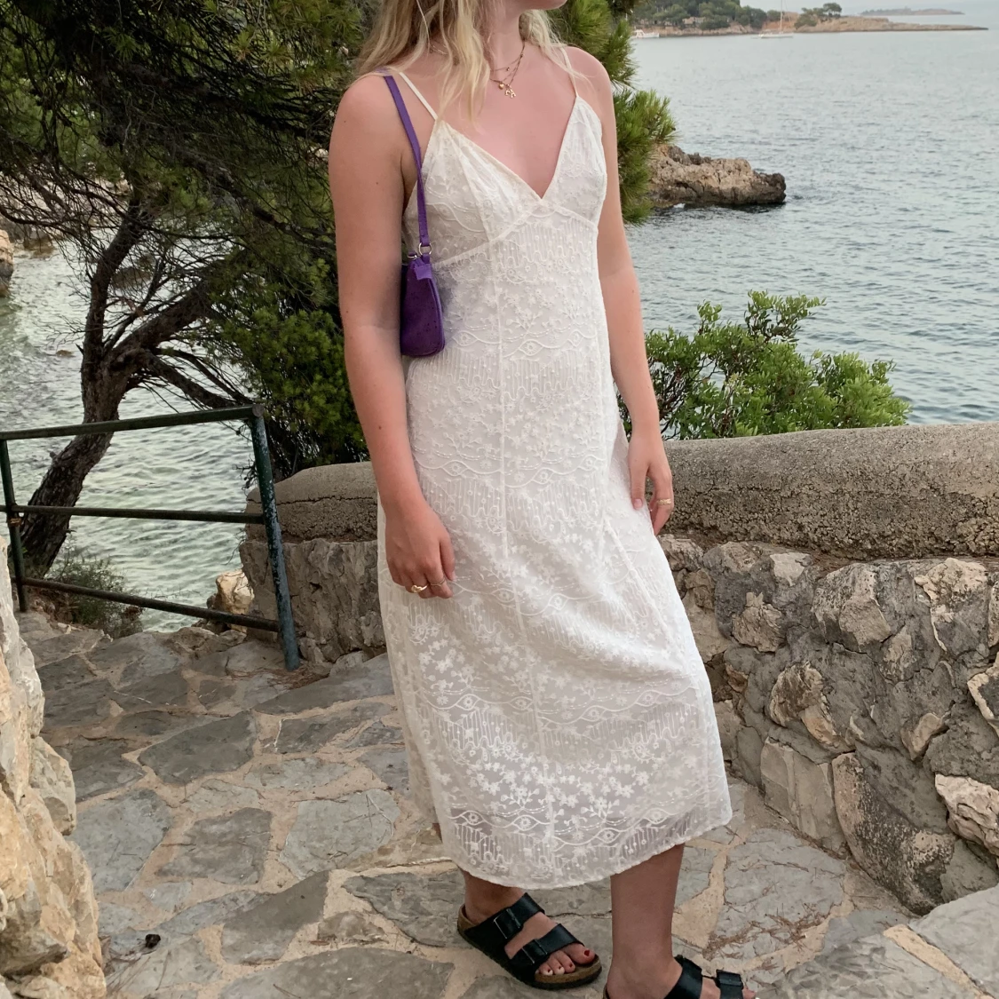 Midi klänning i spets