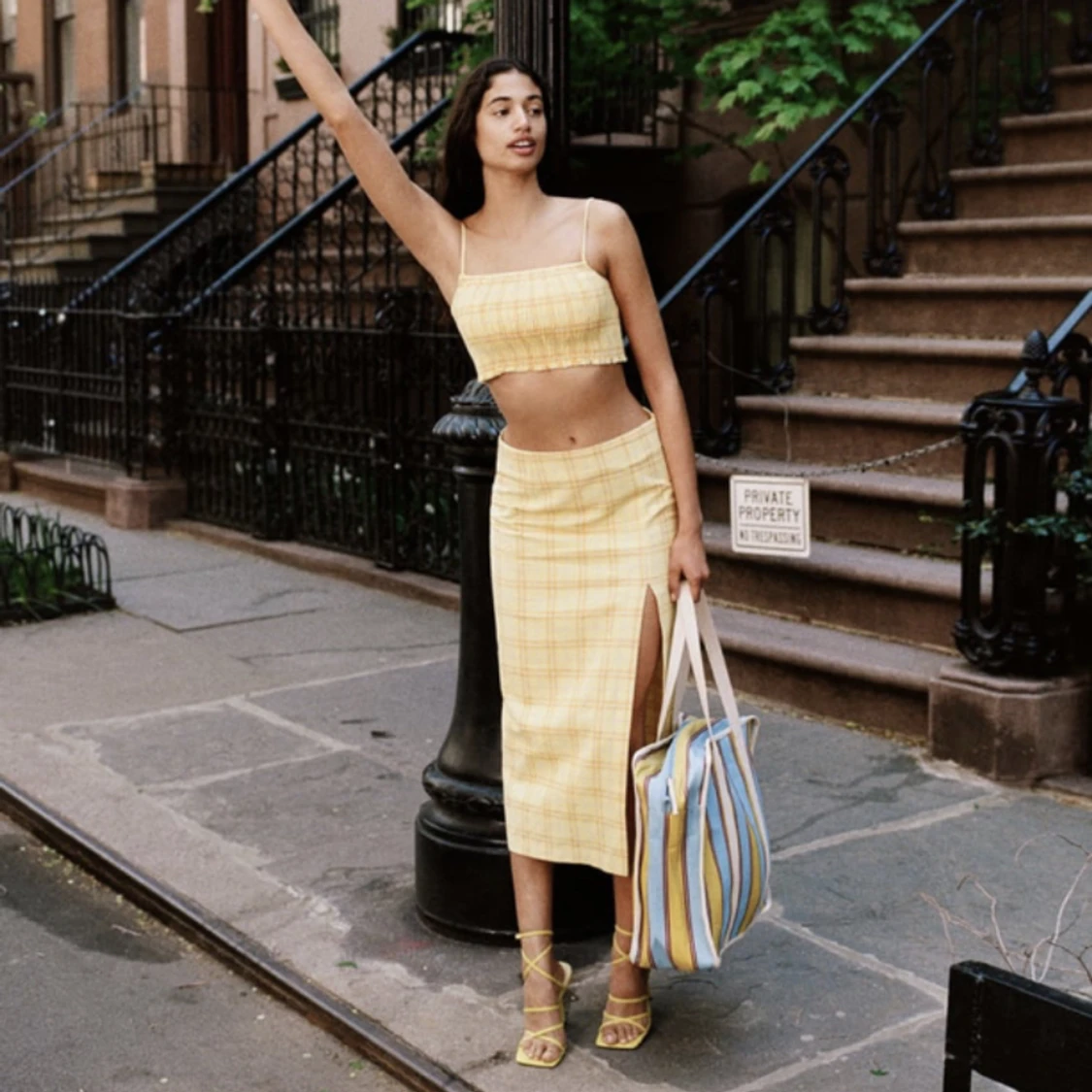 Gult set - kjol och topp