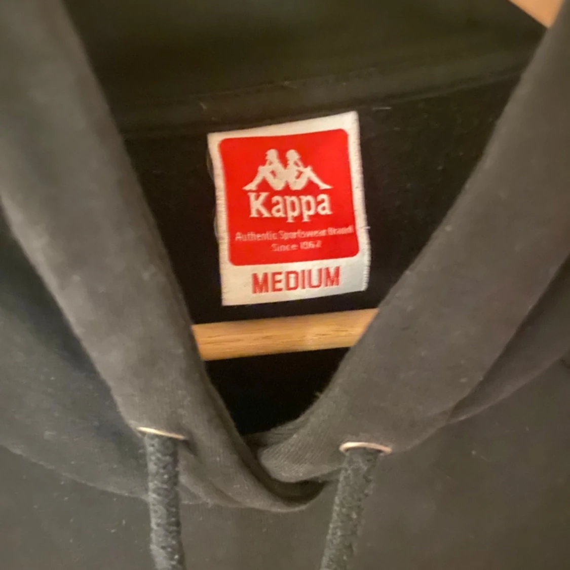 Svart Kappa hoodie - 1