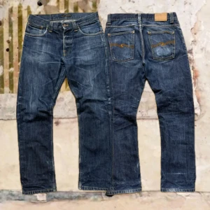 Nudie Average Joe - Säljer nu dessa riktigt feta Nudie jeans | Modell: Avarage Joe | Storlek 32/34 men sitter som en 32/32 | Skick: 8,5/10 | Skriv vid fler frågor eller funderingar! 