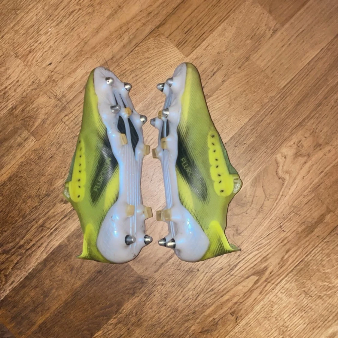 Adidas gula fotbollsskor med dobbar - 2