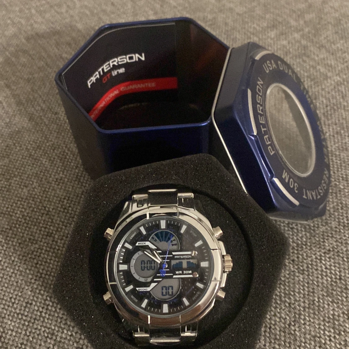 Paterson GT Line silverfärgad klocka