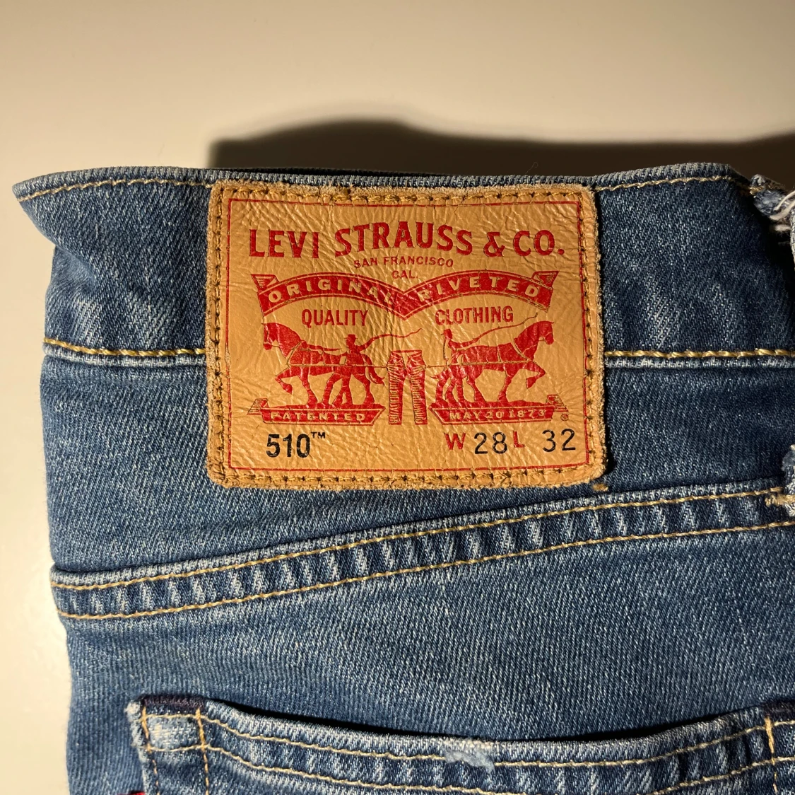 Levi's 510 skinny jeans blå W28 L32 - 2