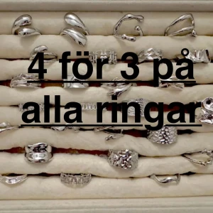 Fri frakt  - Fyra för tre på alla ringar 