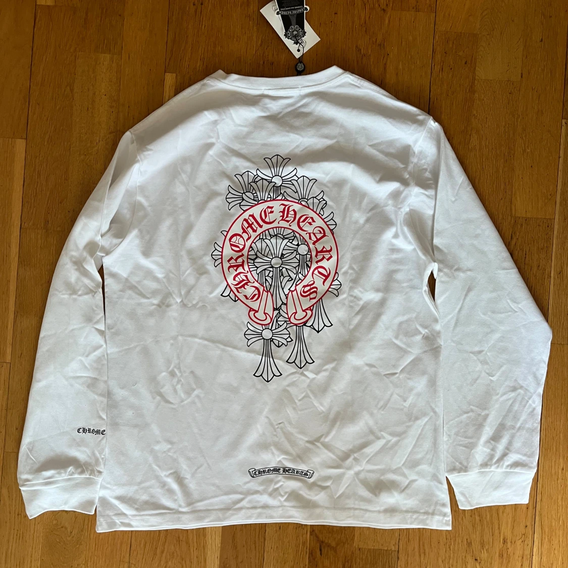 Vit långärmad tröja Chrome Hearts