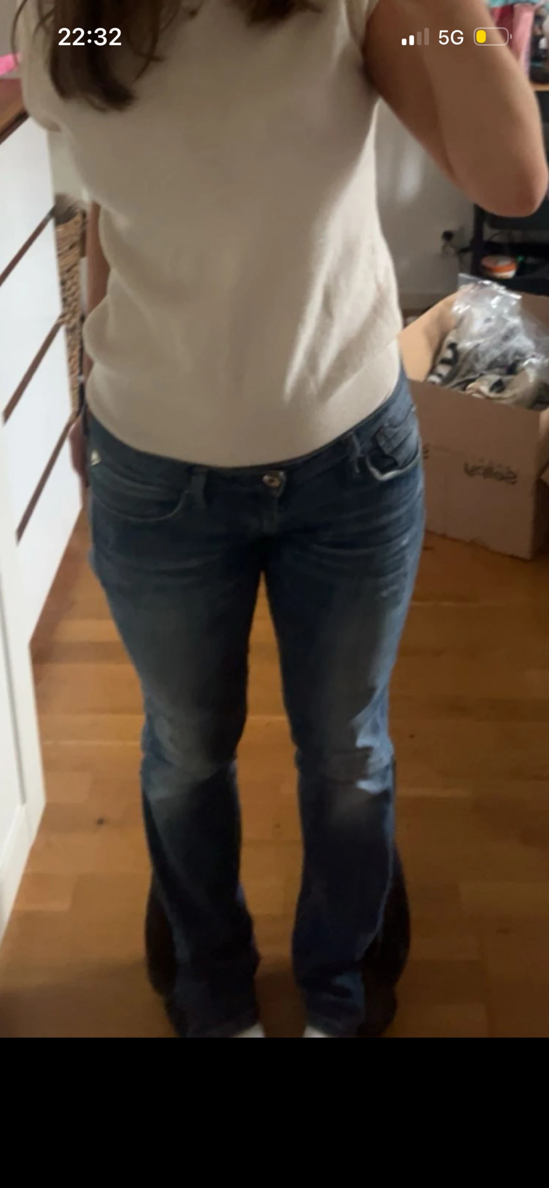 Blå bootcut jeans från Replay