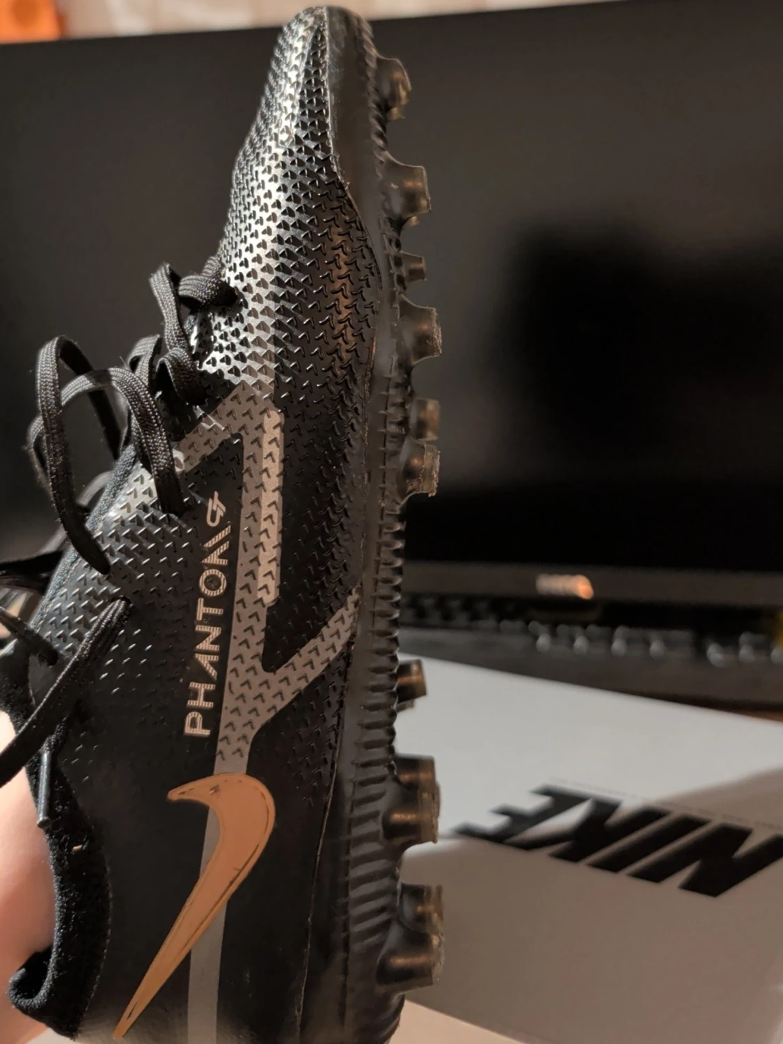 Nike Phantom GT2 fotbollsskor svart/guld - 4