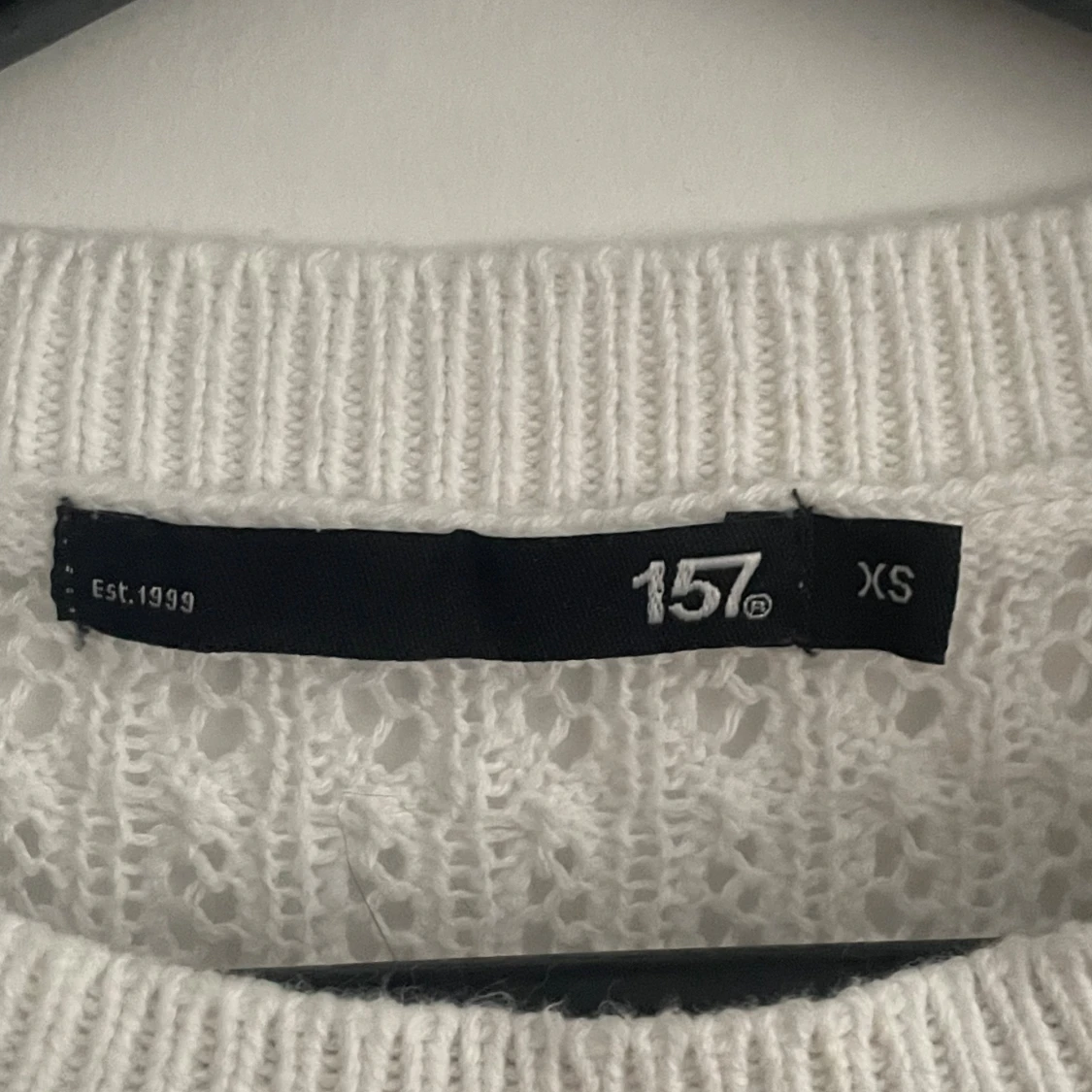 Vit stickad topp från 157 - 1