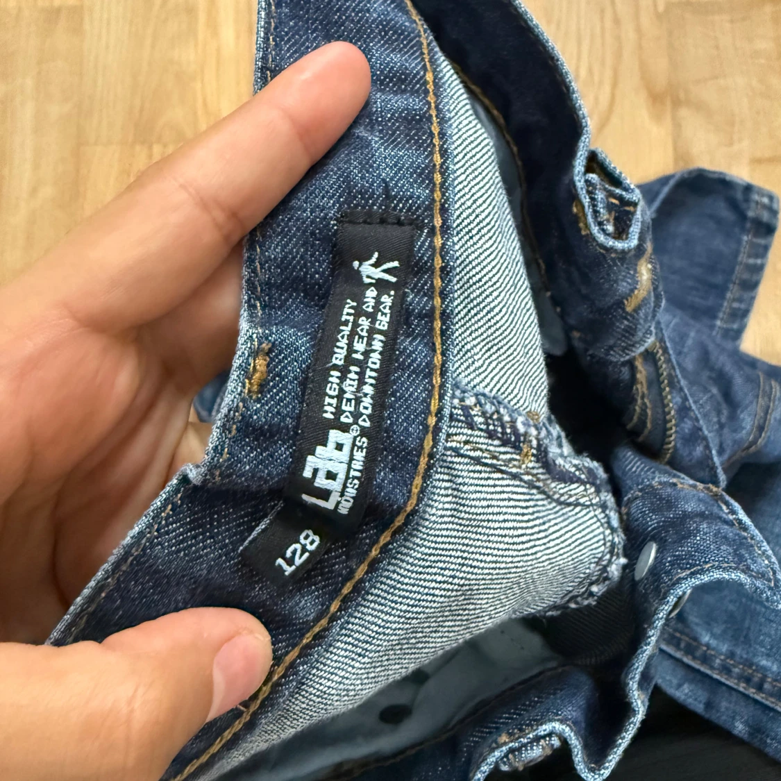 Blå jeans från Lab Industries stl 128 - 3