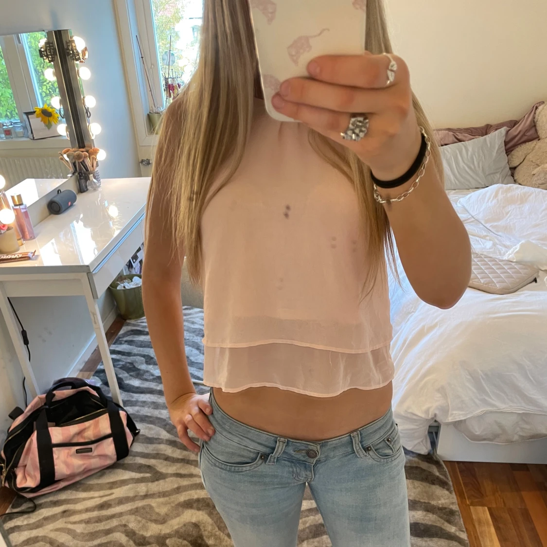 Ljusrosa linnetopp - 1