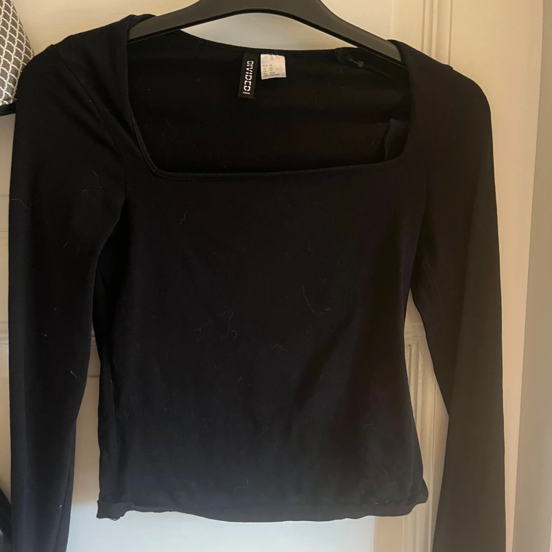 Svart långärmad topp från H&M Divided
