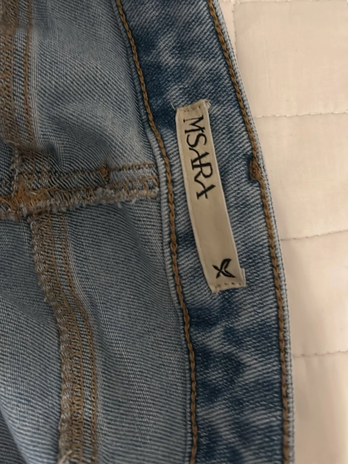 Ljusblå bootcut jeans från MSART - 3