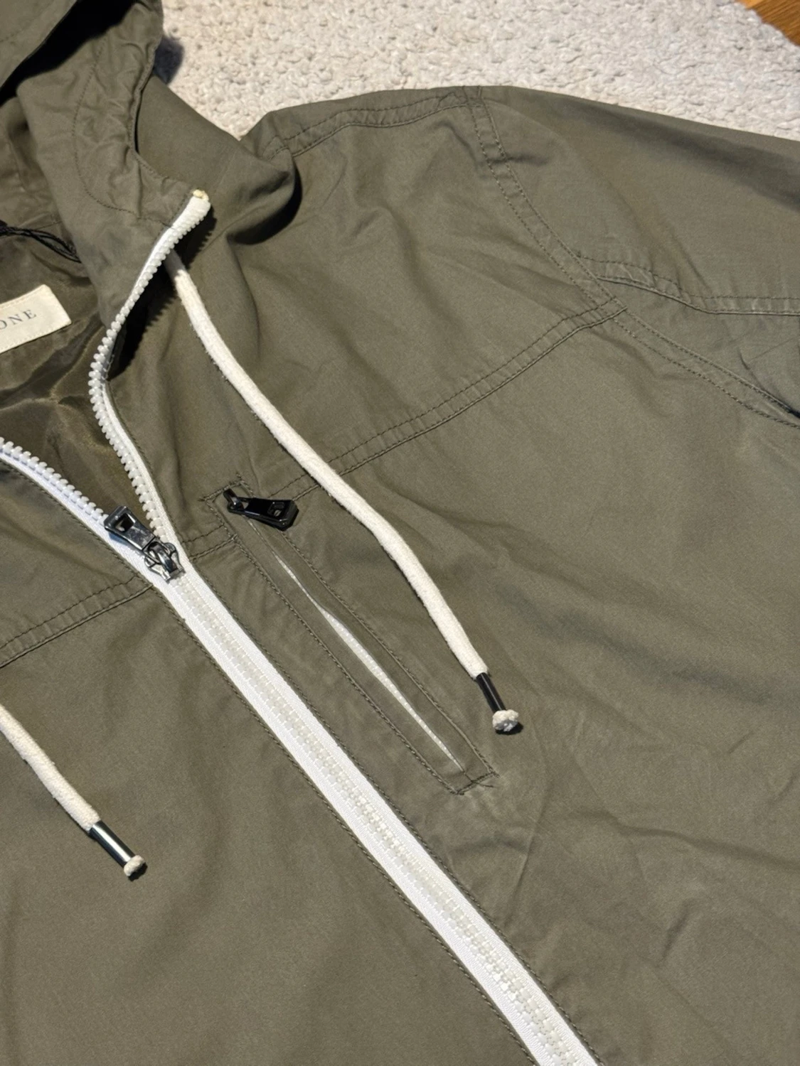 Pier One grön jacka med huva - 2