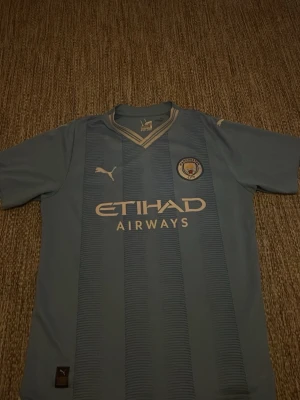 Manchester city/ L/ mycket bra  - Jag säljer min Manchester city tröja som är i storlek L, den är i bra skick bara använd några gånger.
