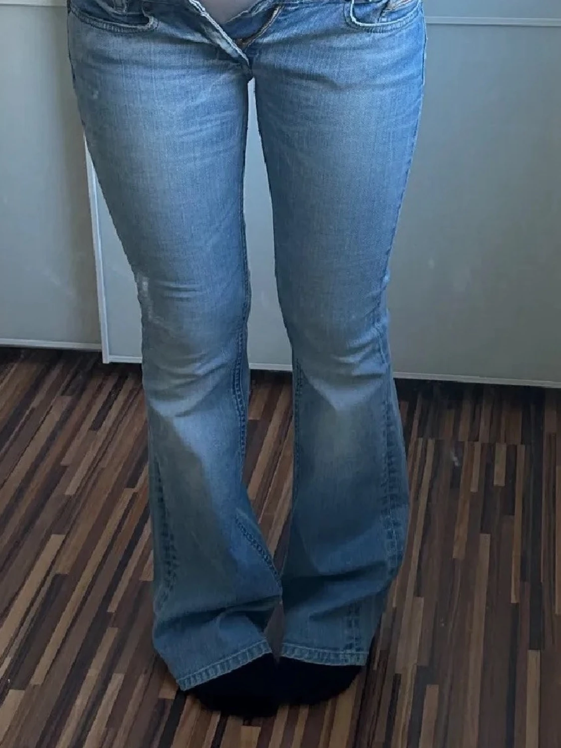 Bootcut lågmidjade jeans