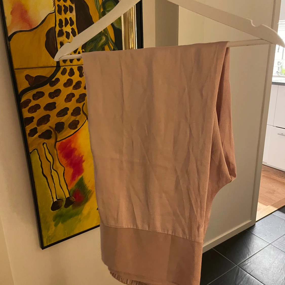 Rosa satinpyjamas - 3